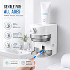 Automatic Toothpaste Dispenser | Wall Mounted, USB Rechargeable, Adjustable Volume