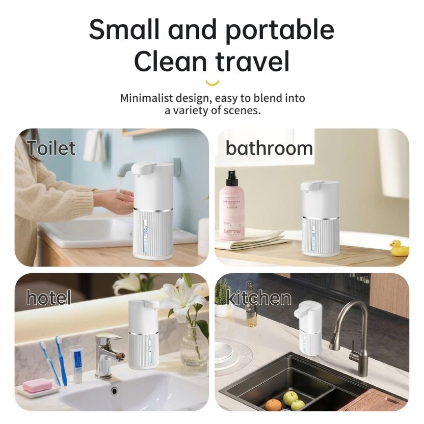 Automatic Foam Soap Dispenser 380ml | Touchless, USB Rechargeable, Wall Mount - ★ FoamFlow Shop ★