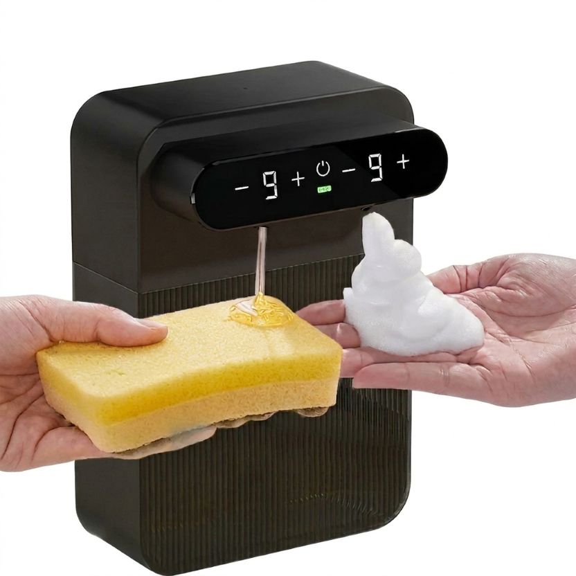 Dual-Head Soap Dispenser 400ml | 9-Speed Adjustable, 3-Month Battery Life - ★ FoamFlow Shop ★