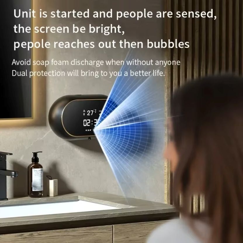 Fast Foaming Soap Dispenser | 0.2s Touchless, LCD Display, Wall Mount - ★ FoamFlow Shop ★